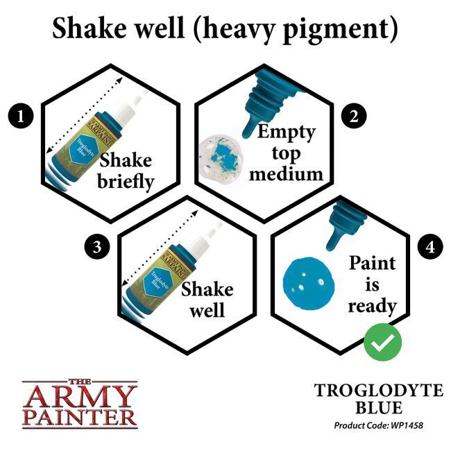 The Army Painter Warpaints: Troglodyte Blue - 18ml Acrylic Paint