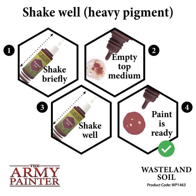 The Army Painter Warpaints: Wasteland Soil - 18ml Acrylic Paint