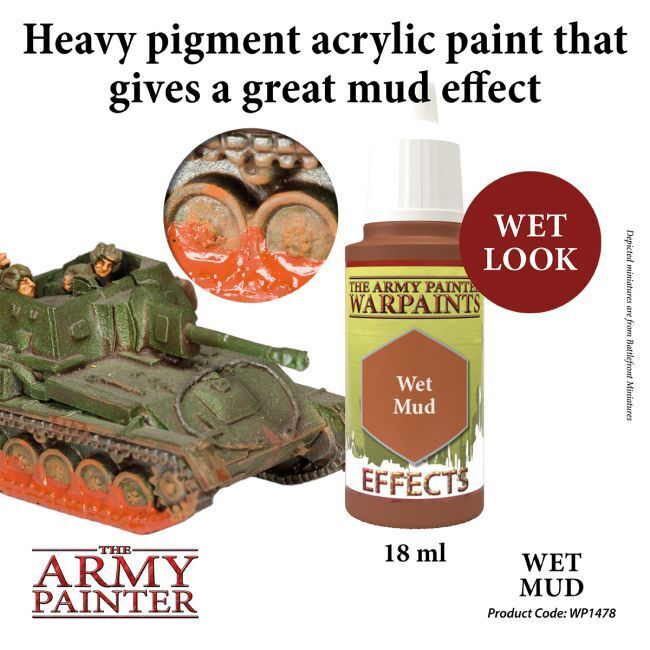 The Army Painter Warpaints Effect: Wet Mud - 18ml Acrylic Paint