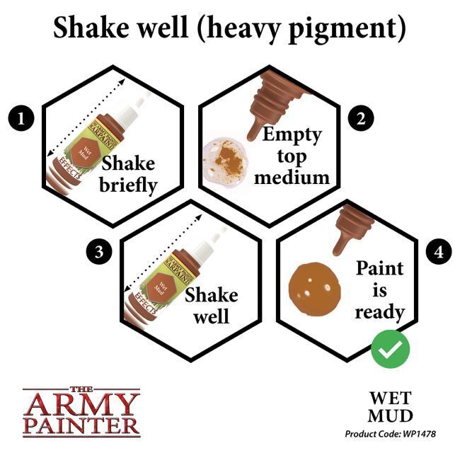 The Army Painter Warpaints Effect: Wet Mud - 18ml Acrylic Paint