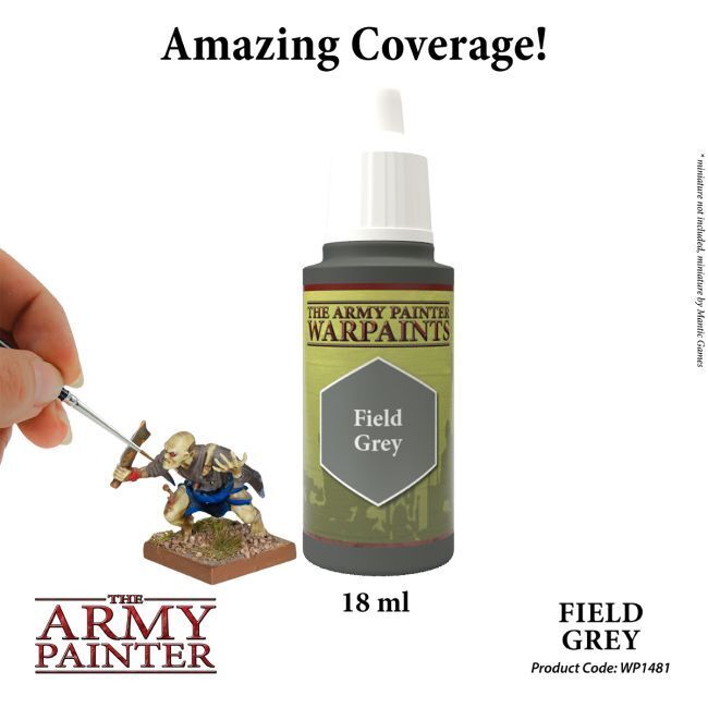 The Army Painter Warpaints: Field Grey - 18ml Acrylic Paint