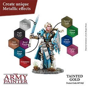 The Army Painter Warpaints Metallic: Tainted Gold - 18ml Acrylic Paint