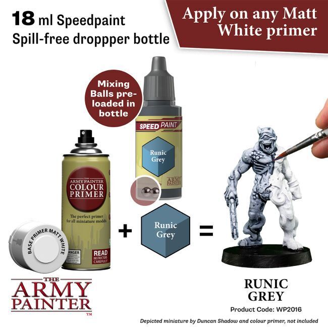 The Army Painter Speedpaint: Runic Grey - 18ml Acrylic Paint