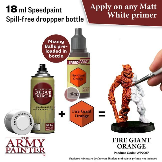 The Army Painter Speedpaint: Fire Giant Orange - 18ml Acrylic Paint