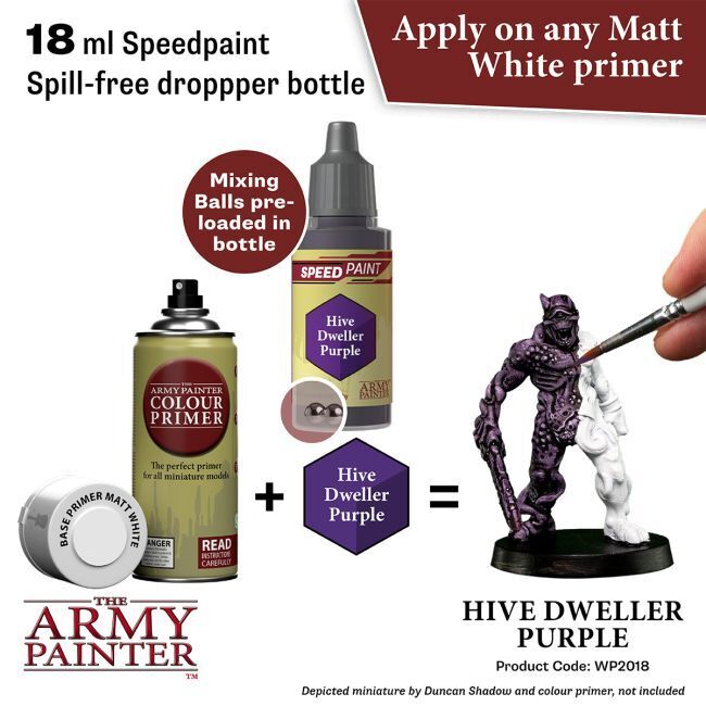 The Army Painter Speedpaint: Hive Dweller Purple - 18ml Acrylic Paint