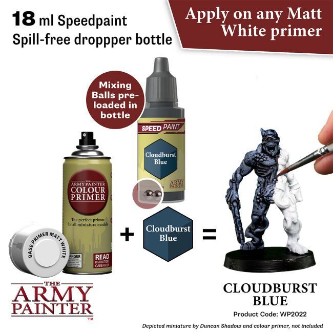 The Army Painter Speedpaint: Cloudburst Blue - 18ml Acrylic Paint