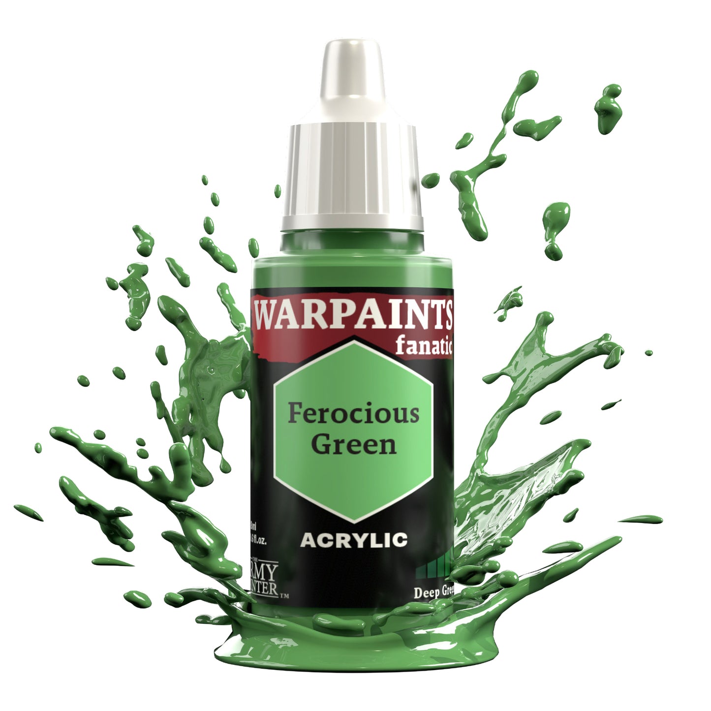 The Army Painter Warpaints Fanatic: Ferocious Green - 18ml Acrylic Paint