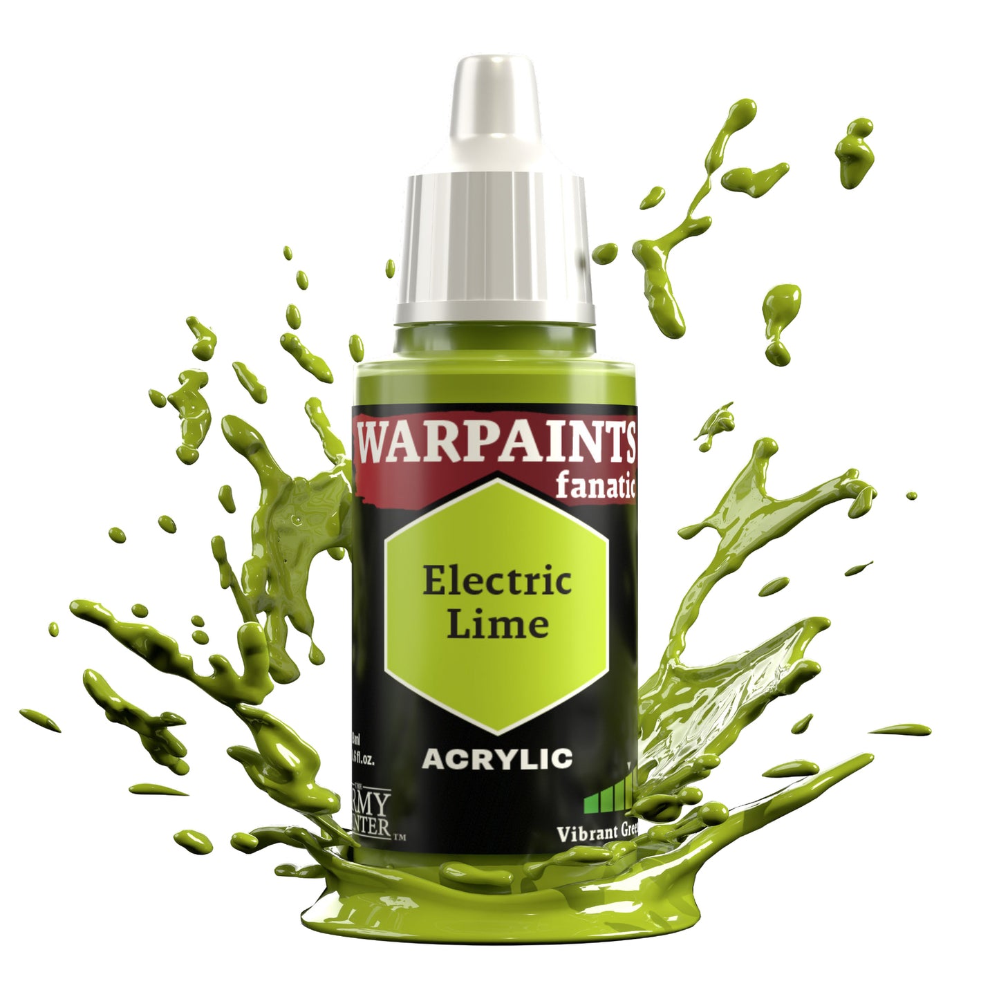 The Army Painter Warpaints Fanatic: Electric Lime - 18ml Acrylic Paint