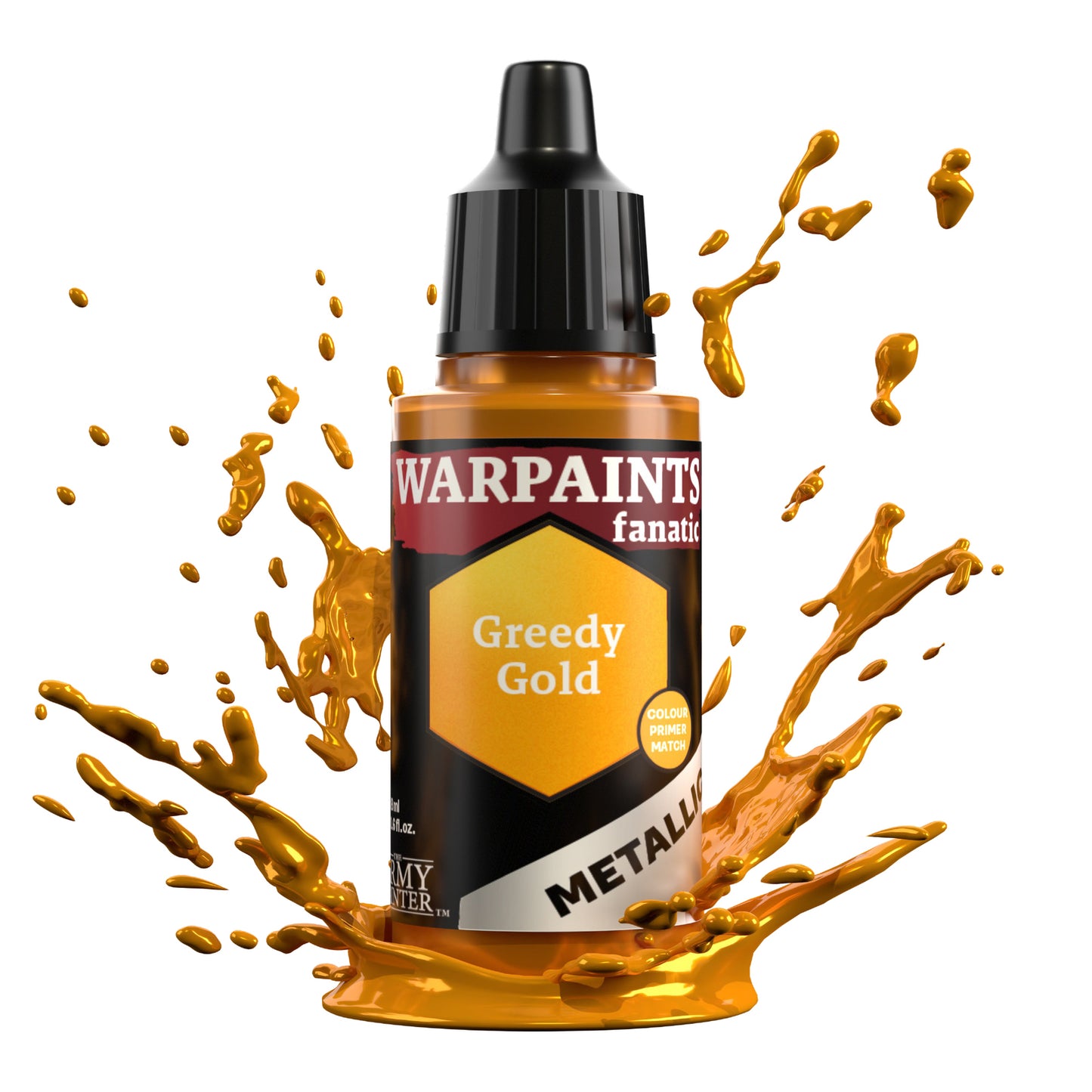 The Army Painter Warpaints Fanatic Metallic: Greedy Gold - 18ml Acrylic Paint