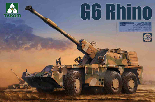 Takom 1/35 SANDF Self-Propelled Howitzer G6 Rhino Plastic Model Kit