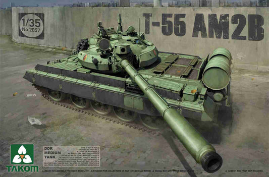 Takom 1/35 DDR Medium Tank T-55 AM2B Plastic Model Kit