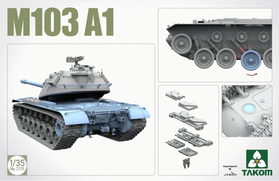 Takom 1/35 M103 A1 Plastic Model Kit