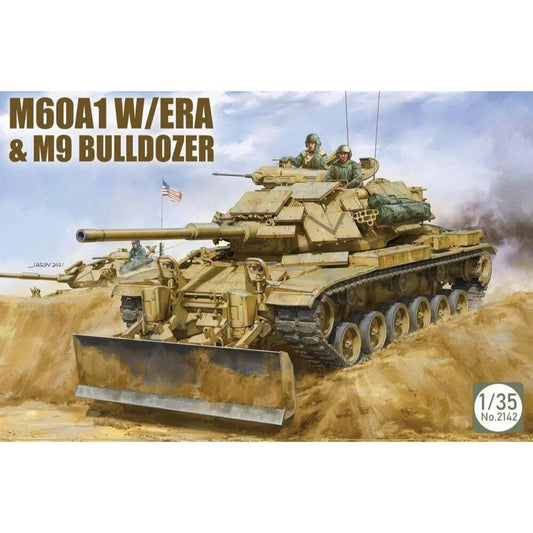 Takom 1/35 M60A1 w/ERA & M9 Bulldozer Plastic Model Kit