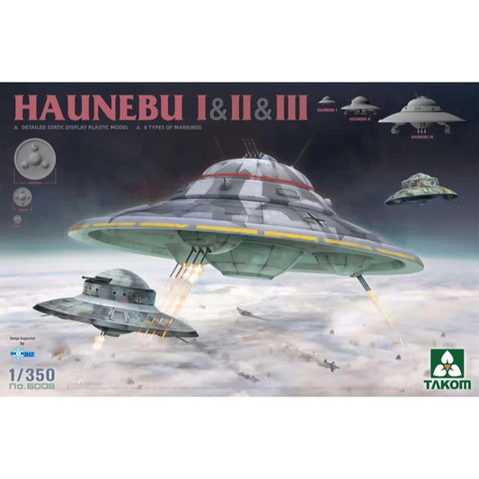 Takom 1/350 Haunebu I & II & III Plastic Model Kit