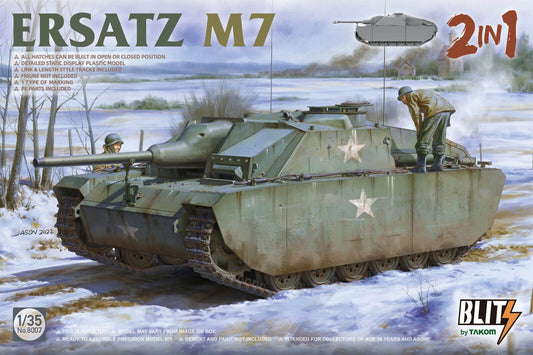 Takom 1/35 Ersatz M7 2 in 1 Plastic Model Kit