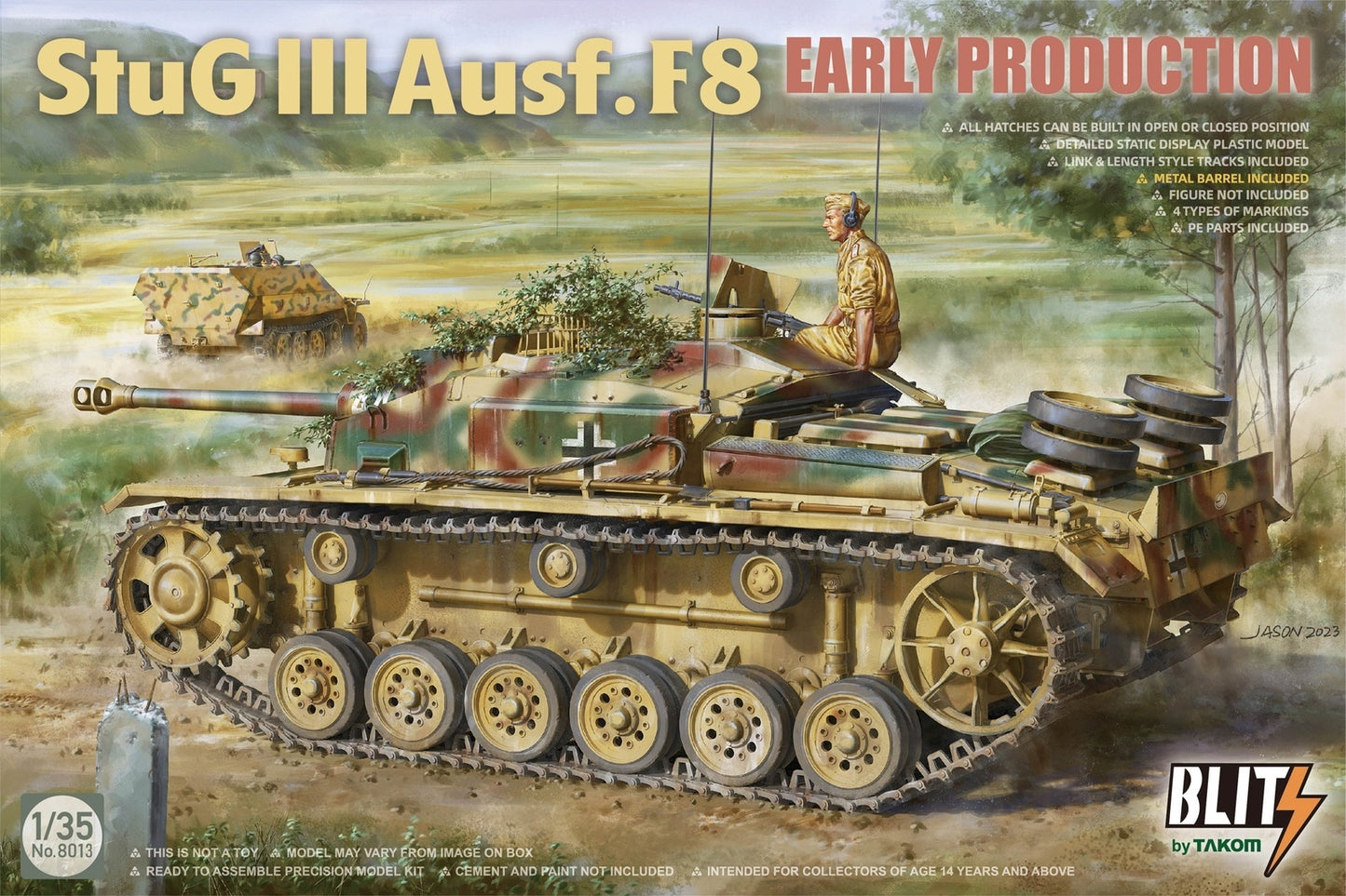 Takom 1/35 StuG III Ausf.F8 Early Prodution Plastic Model Kit