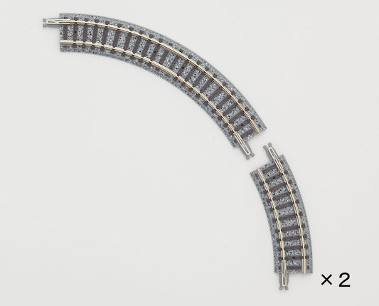 Tomix N Curve Track 4-1/16" Radius, 2 Each 30 & 60° Sections