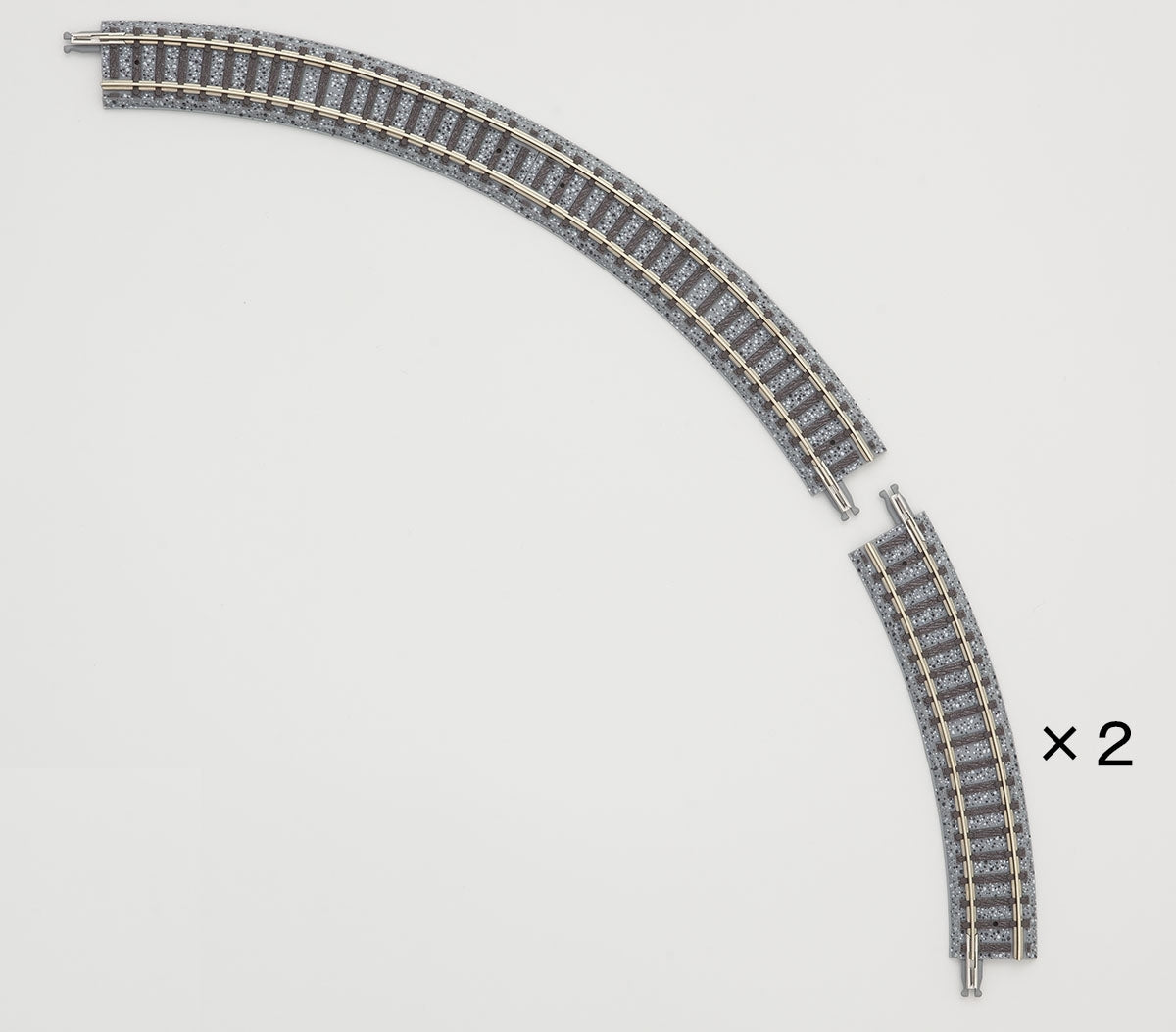 Tomix N Curve Track 7" Radius, 2 Each 30 & 60° Sections