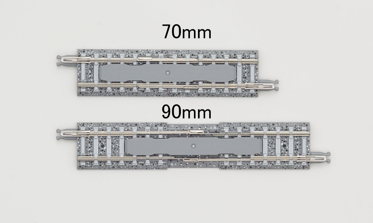 Tomix N Variable-Length PC Straight Track 2-3/4 70mm to 3-1/2" 90mm