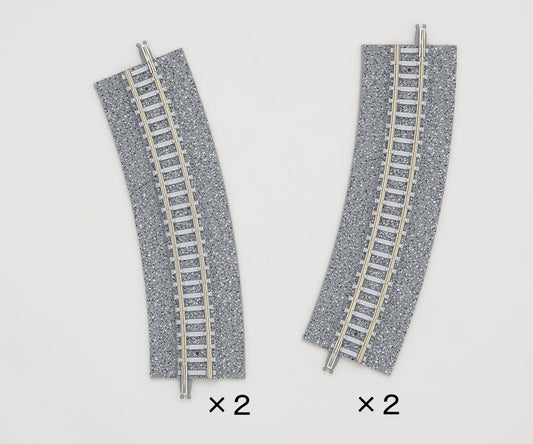 Tomix N Easement Wide PC Curve Track 12-1/2" Radius, 22.5°