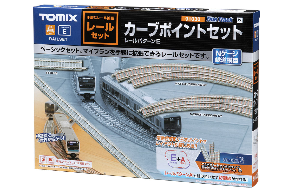 Tomix N Turn out curve track set