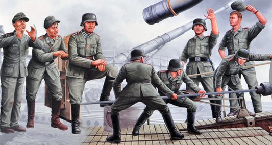 Trumpeter 1/35 280mm K5 (E) Leopold German Railroad Gun Crew