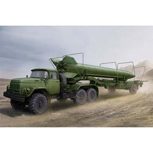 Trumpeter 1/35 Soviet Zil-131V tow 2T3M1 Trailer with 8K14 Missile Plastic Model Kit