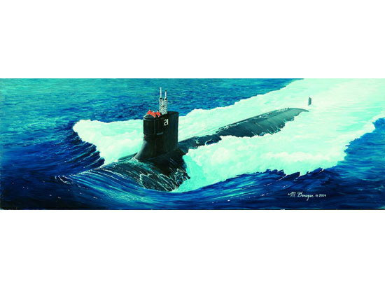 Trumpeter 1/144 Submarine - USS SSN-21 Sea wolf Plastic Model Kit