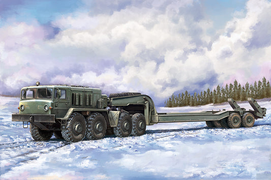 Trumpeter 1/72 MAZ-537G intermediate type with MAZ/ChMZAP 5247G semi-trailer Plastic Model Kit