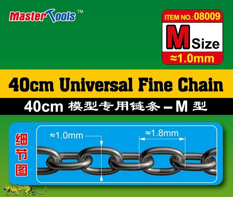 Trumpeter 40CM Universal Fine Chain M Size 1.0mmX1.8mm Modelling Tool