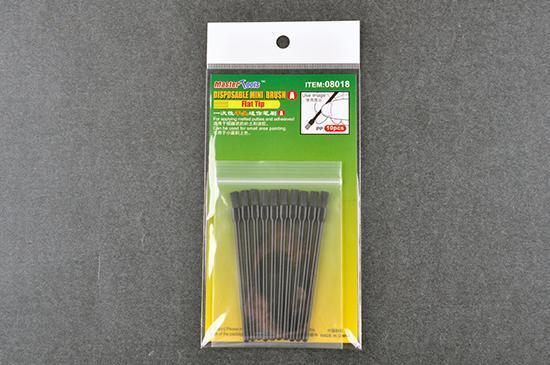 Trumpeter Disposable Mini Flat Brush x10