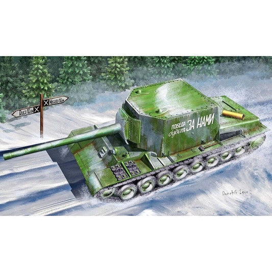 Trumpeter 1/35 Soviet Su-100U Tank Destroyer Plastic Model Kit