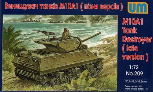 Unimodels 1/72 M10A1 Tank destroyer Plastic Model Kit