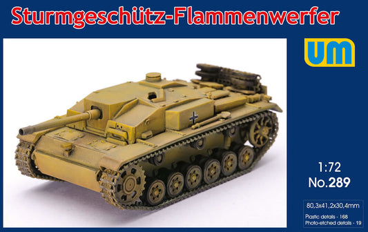 Unimodels 1/72 Sturmgeschutz Flammenwerfer Plastic Model Kit