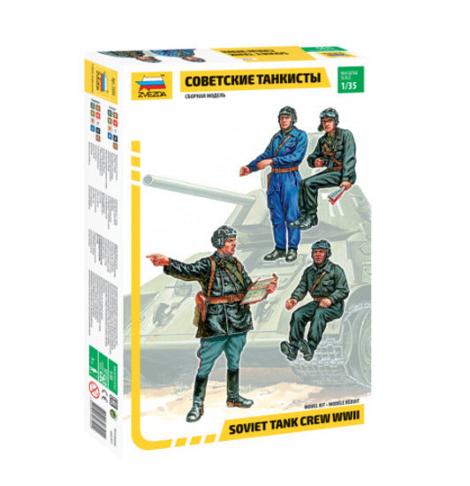 Zvezda 1/35 Soviet Tank Crew Plastic Model Kit