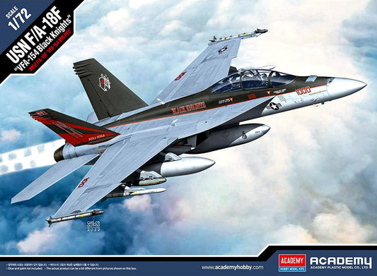 Academy 1/72 USN F/A-18F "VFA-154 Black Knights" Plastic Model Kit