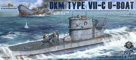 Border Model 1/35 DKM Type VII-C U-Boat Plastic Model Kit