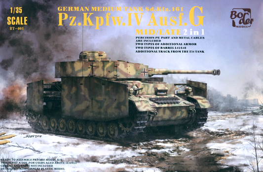 Border Model 1/35 Panzer IV G Mid/Late 2 in 1 Plastic Model Kit