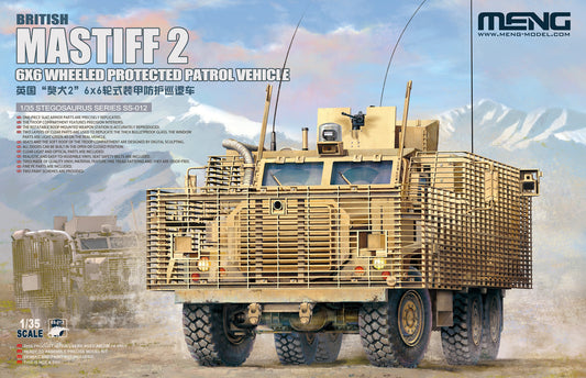 Meng 1/35 British Mastiff 2 6X6 Wheeled Protected Patrol Vehicle Plastic Model Kit