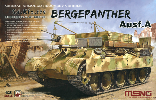 Meng 1/35 German Armored Recovery Vehicle Sd.Kfz.179 Bergepanther Ausf.A Plastic Model Kit