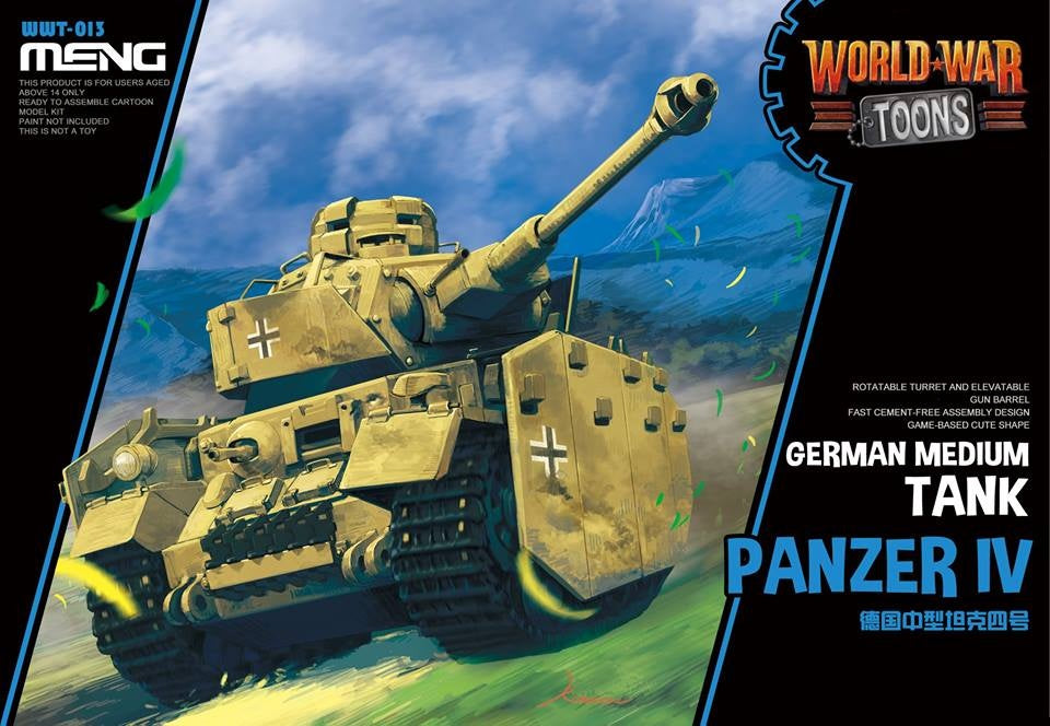 Meng German Medium Tank Panzer IV (Cartoon Model) Plastic Model Kit