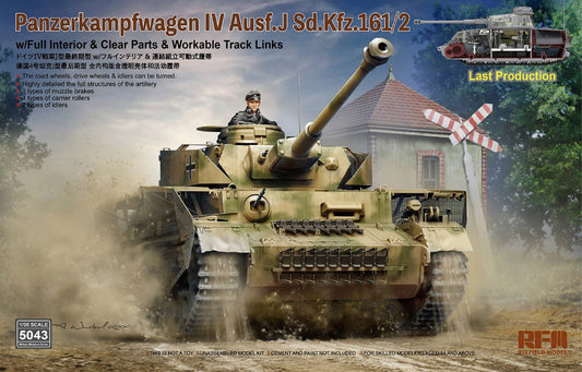 Ryefield 1:35 Pz. Kpfw. IV Ausf. J Last Production w/full interior Plastic Model Kit