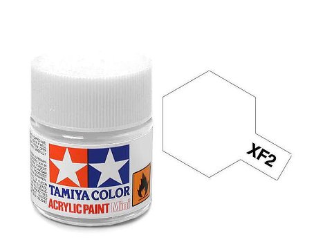 Tamiya Color Acrylic Paint XF-2 Flat White 10ml